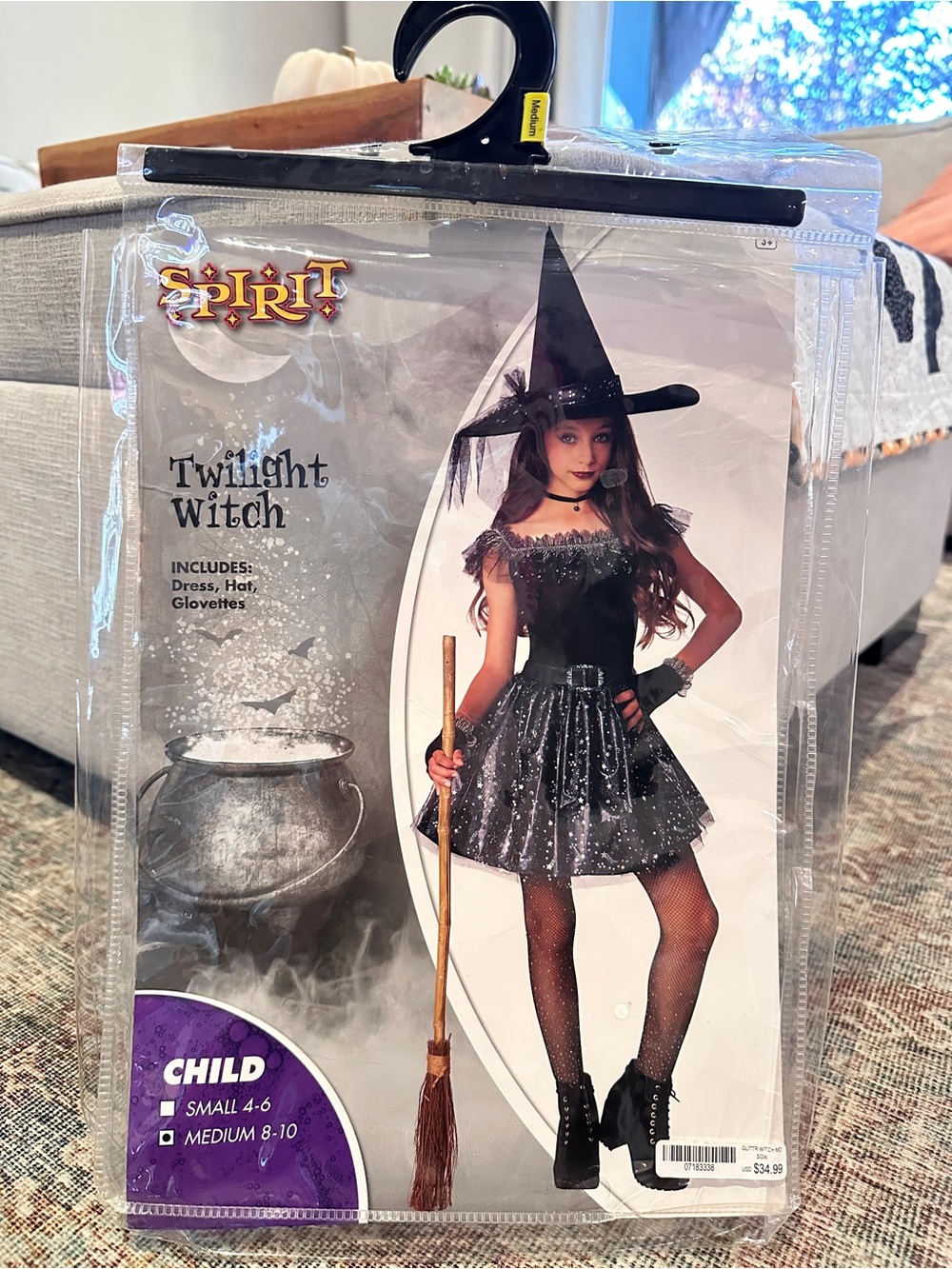 Spirit Twilight Witch Costume - Black & Silver